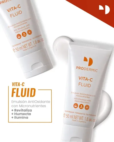 Prodermic Vita-c Fluid 50 Ml Antioxidante C/micronutrientes Momento De Aplicación Día/noche Tipo De Piel Todo Tipo De Piel