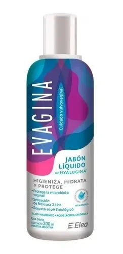 Evagina Elea Jabon Liquido Intimo Cuidado Vulvovaginal 200ml