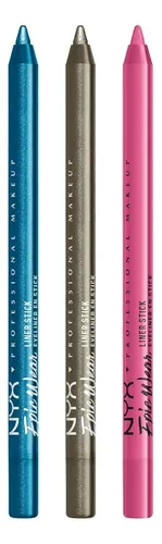 Lápiz Delineador Epic Wear Nyx, Pack 3, Waterproof Y Larga