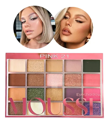 Paleta De 20 Sombras Mousse Matte Y Satin Pink 21 Original