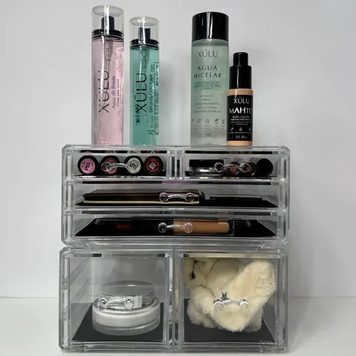 Organizadores Acrílicos Maquillajes Esmaltes Cajones Set X2
