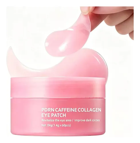 60 Parches Pdrn Cafeína Colágeno, Ojeras Bolsas Arrugas Core