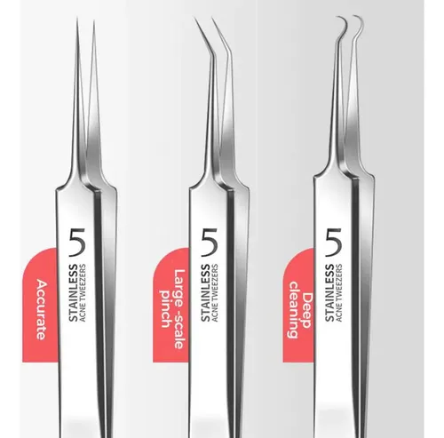 4×pinzas Removedoras Puntos Negros En Forma D, Acero Weiz