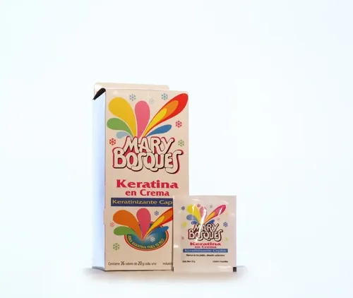 Mary Bosques Keratina Crema Cabello Sachets 20g Caja X36