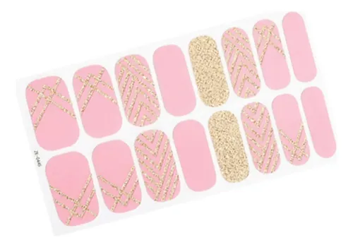 16 Piezas De Parches De Envolturas De Uñas De Gel Estilo G