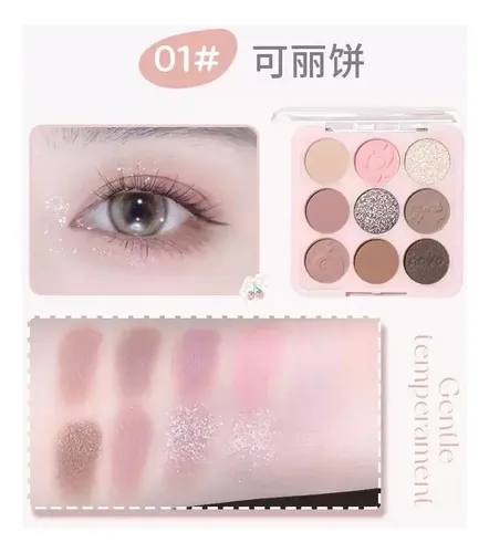 Paleta De Sombra De Ojos Cutie Magic X9 Colores 01