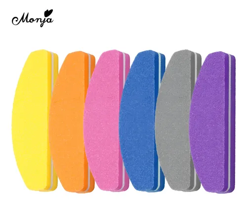 Mano Mini Lima De Uñas, Lavable, Esmeril, Bloque De Gel Uv 1pc