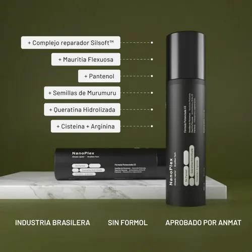 Alisado Brasilero Nanoplex Con Queratina Sin Formol 300ml