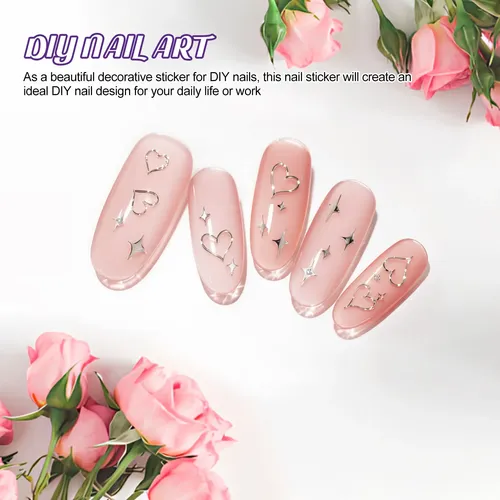 5 Hojas De Pegatinas Autoadhesivas Para Decoración De Uñas C