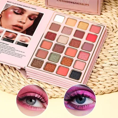 (ig3057) Set De Maquillaje Libro De Sombras Multicolor Con