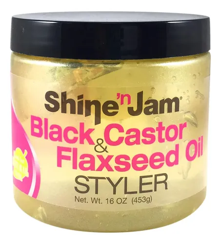 Gel Para El Cabello Ampro Shine-n-jam Con Aceite De Ricino Y