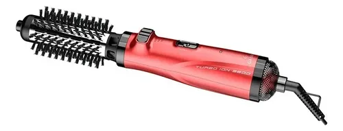 Cepillo Giratorio Secador Ga.ma Profesional Turbo Ion 2600 Color Rojo