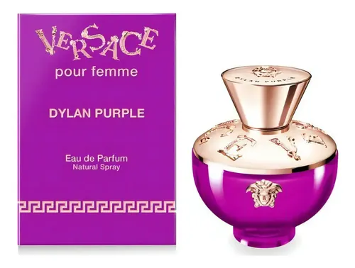 de perfume Versace Dylan Purple Edp, para mujer, 4 piezas