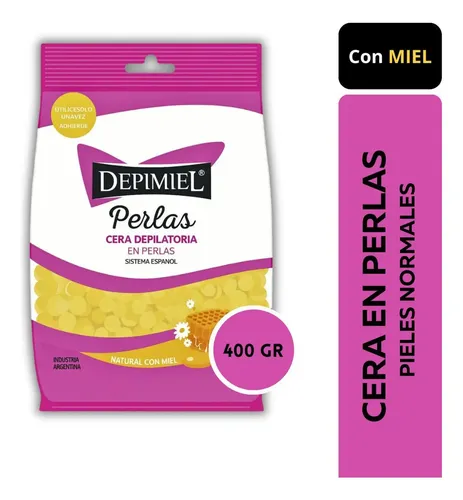 Cera Para Depilar Sistema Español Depimiel En Perlas Natural 400gr