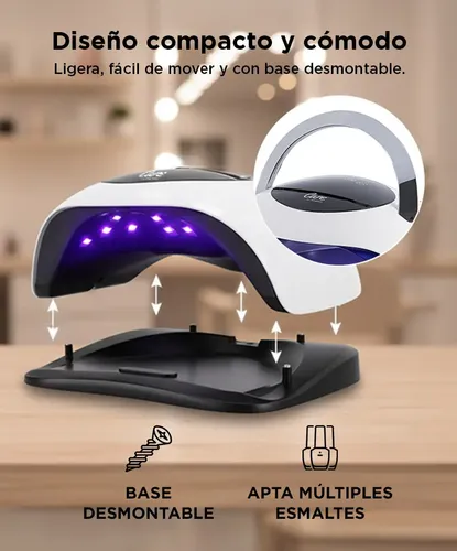 Cabina Led Uv Profesional Manicura Uñas Gadnic 18,8w Touch