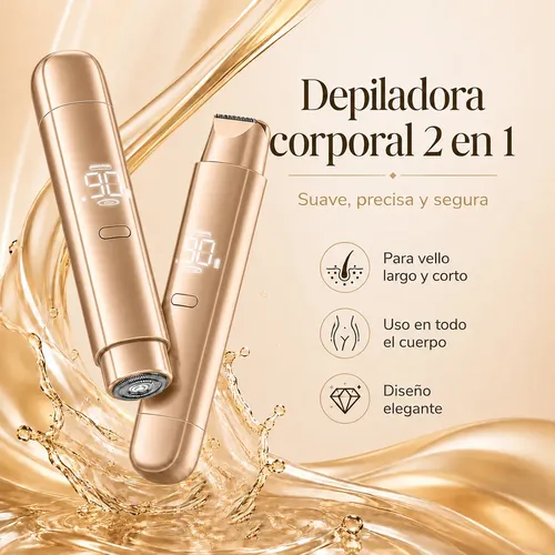 Doble Depiladora Eléctrica Pantalla Digital Afeitadora Usb