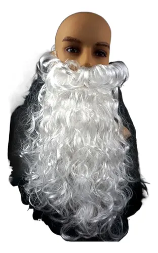 Disfraz De Abuelo Con Peluca Y Barba De Papá Noel Para Hallo