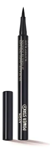 Power Stay Delineador Liquido Negro Mate 24 Hs Duracion Avon