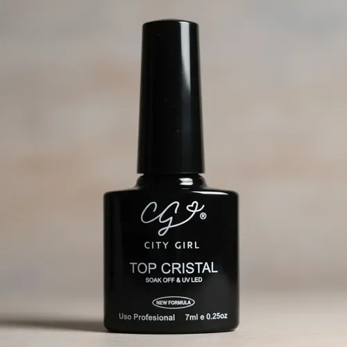 Top Coat Cristal City Girl 7ml Uv/led Brillo Intenso Profesi