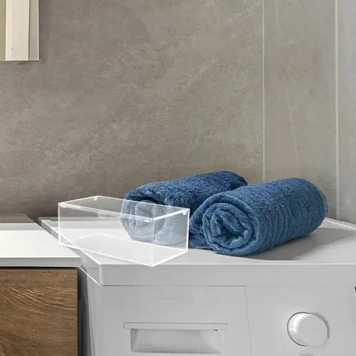 1×lavandería Caja De Acrílico Tapa Secadora Soporte