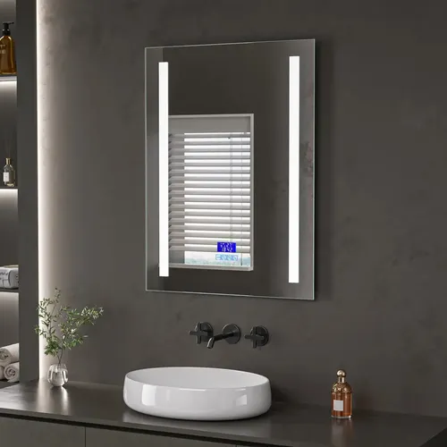 Espejo Inteligente Bluetooth Luz Led Desempañador Baño 80×60 Espejo