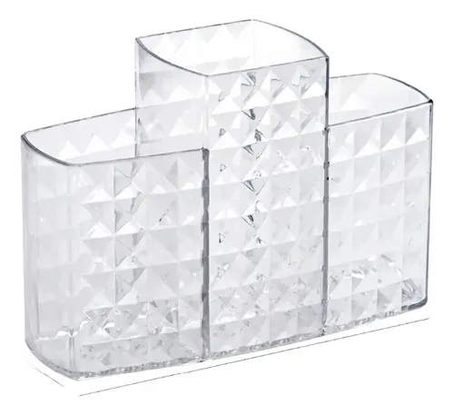 Organizador de Cosméticos Plástico Transparente Multiusos Modelo Diamond