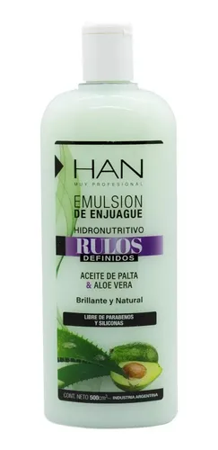 Han Kit Rulos Shampoo Emulsion Mascara Crema De Peinar Gel