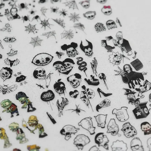 Plantillas Plastificadas Para Nail Art Stickers Arabescos