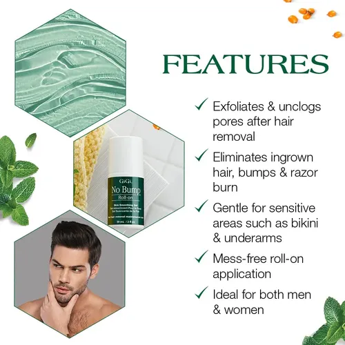 Gel Exfoliante Gigi No Bump Roll-on 59ml Para Piel Suave
