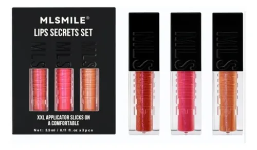 Mlsmile Lips Secrets Set De 3 Brillos Labiales Holograficos