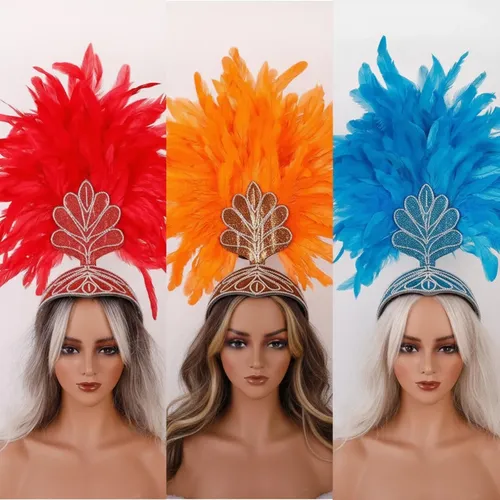 Adorno Para La Cabeza Plumas Adornado Diadema Con Plumas