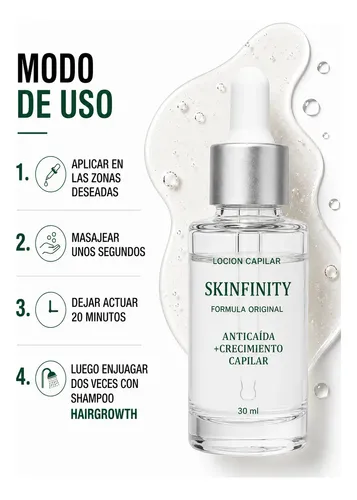 Combo Anticaida Serum+shampoo Skinfinity Fortaleza Capilar