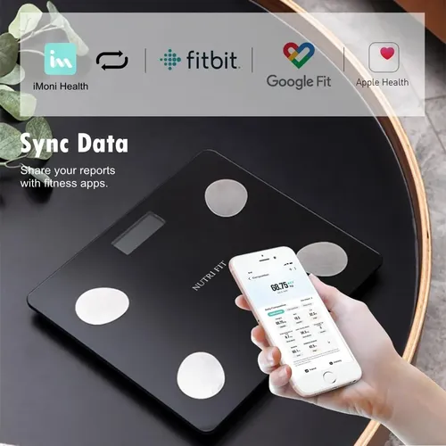 Báscula Inteligente Nutri Fit Con Bluetooth 330 Lb
