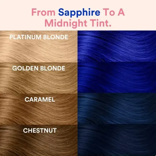Tinte De Cabello Semipermanente Inh: Azul Zafiro, Rojo Rubí