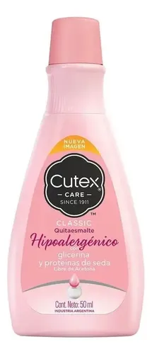 Cutex Classic Hipoalergénico Quitaesmalte Para Uñas 50ml