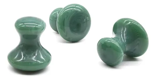 Set Gua Sha Facial Yliiii Jade Masajeador 2 Unidades Verde