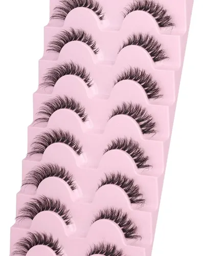 Pestañas Postizas Fox Eye 8 Pares Gvefetiee 40d Natural