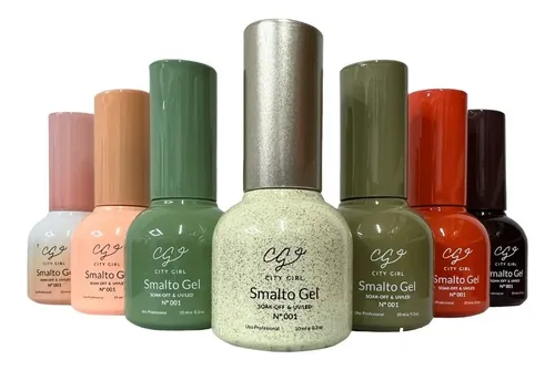 Smalto Gel Semipermanentes Cg Colores 10ml Gel Uv Led X1 Un.
