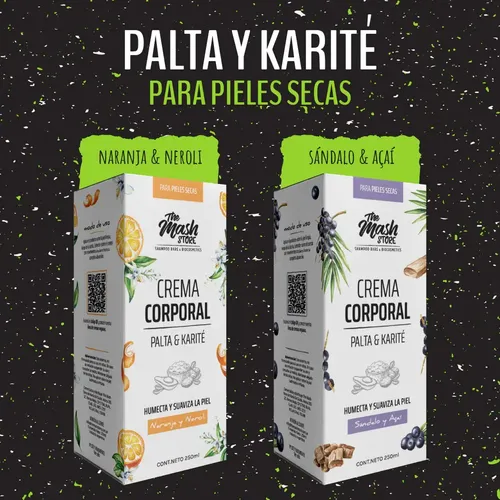 Crema Corporal Vegana Piel Seca Sandalo Y Acai 250gr