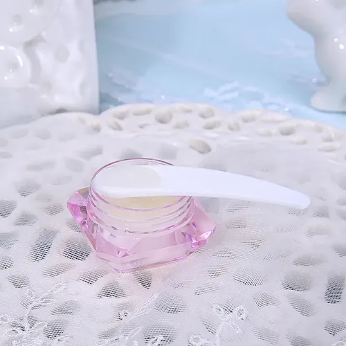 Mini Cuchara Cosmética, 10 Unidades, Espátula Curva, Desecha