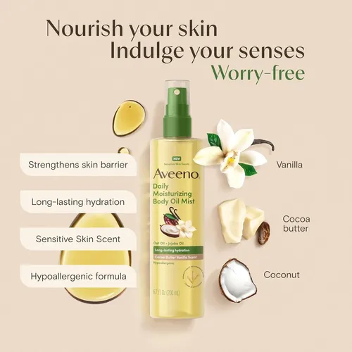 Aveeno Aceite Corporal En Bruma Hidratante 6.7 Oz Aveeno