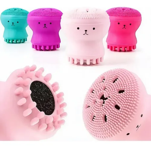 Limpiador Facial Manual Exfoliante Cepillo Silicona Masajea
