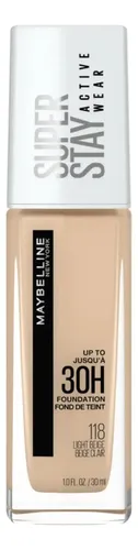 L’Oréal Paris Maybelline Super Stay Base Líquida Maybelline 118 Light beige 30mL 30g