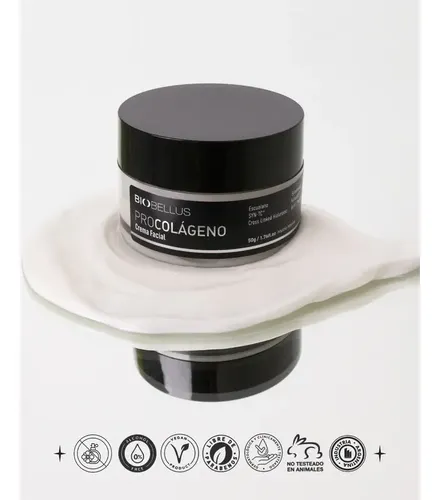Crema Facial Procolágeno Firmeza Hidratación 50g Biobellus
