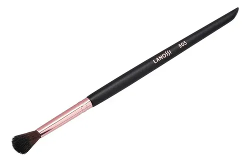 Brocha de Maquillaje Lanossi para Mezclar Sombras, Negra y Rosa