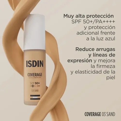 Base maquillaje Isdin Coverage 3 SAND SPF50 30ML