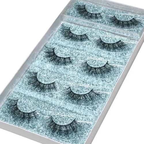 Pestañas Postizas Dysilk 5 Pares Mink 15mm Volumen Natural