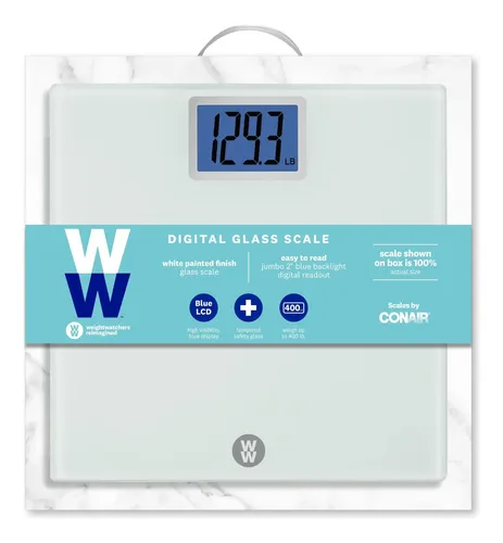 Báscula De Baño Conair Weight Watchers Digital Glass, 400 Li
