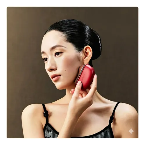 Gua Sha Eléctrico Facial Masajeador Térmico Con Aceite