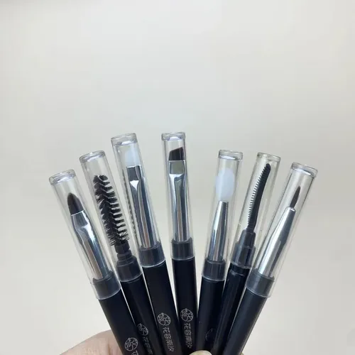 Set De 7 Minipinceles De Maquillaje Para Cejas, Labios, Deli